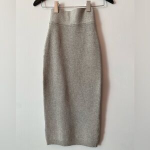 Wilfred Free Grey Knit High Waist Pencil Skirt XS